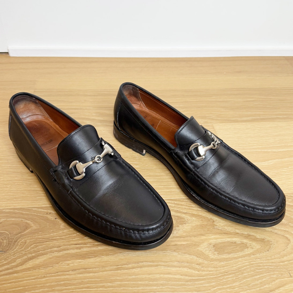 Allen Edmonds Arezzo Horsebit Lambskin Italian Leather Loafer Black Men's 10